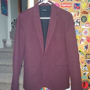 Maroon Zara Man blazer